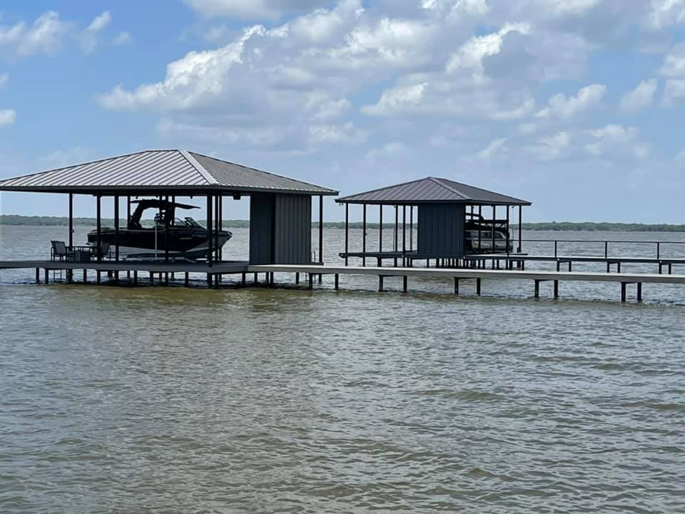 Marine construction services at cedar creek lake Marine construction services boat houses