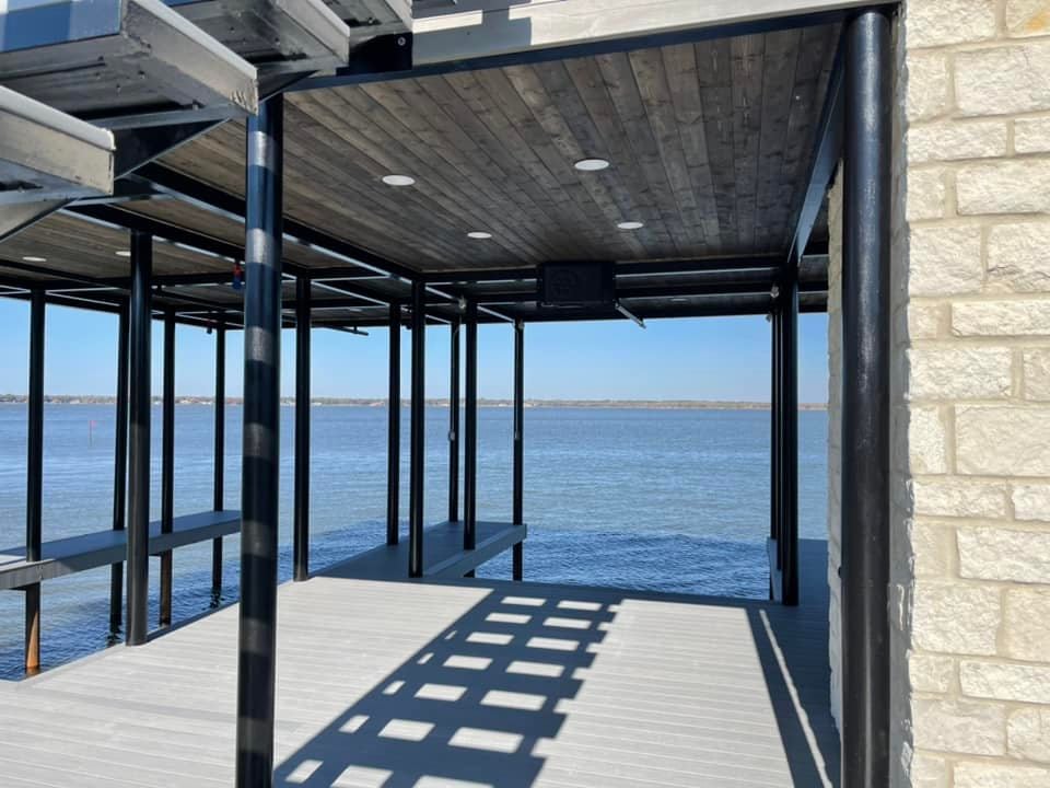275043111_467709208219541_453793341820642755_n Custom dock pictured from the middle of the interior on the first floor